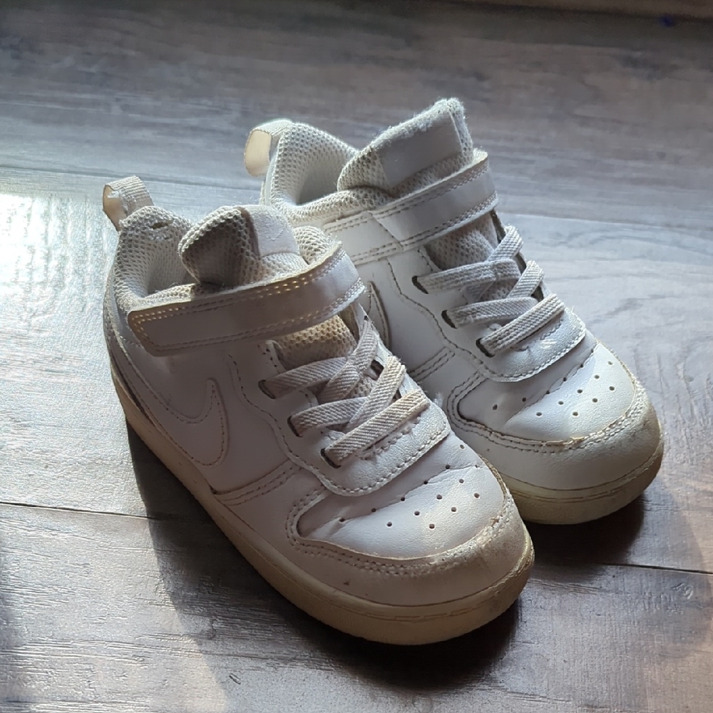 White Nike All Day Play Toddler Sneakers